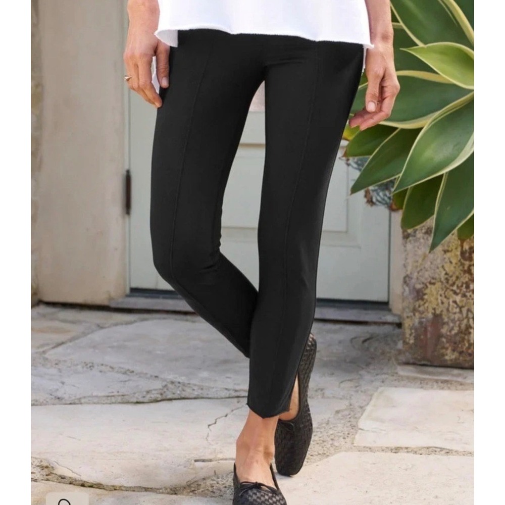 Frank &‎ Eileen Murphy Billion Dollar Pants Womens Medium Black REPAIRED Office